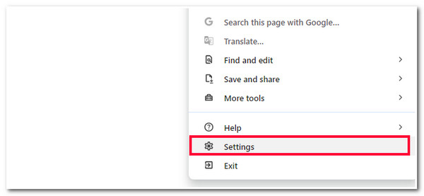 Access Settings on Chrome