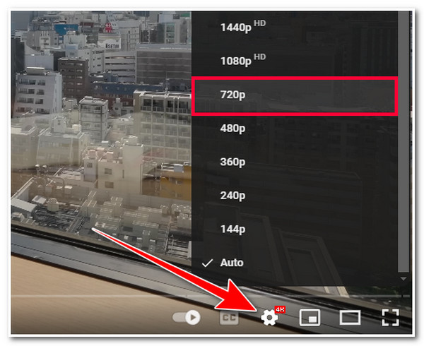 Adjust YouTube Video Quality