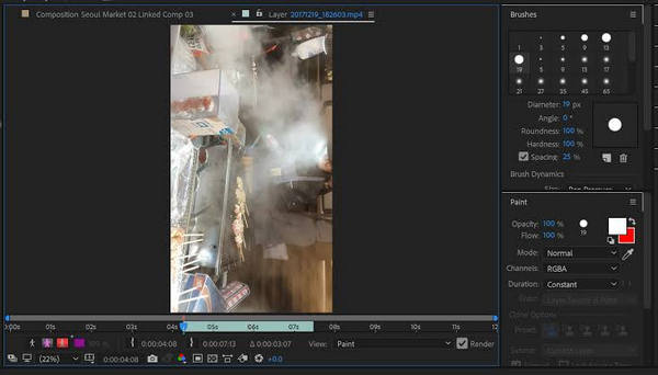 Rotador de vídeo de Adobe After Effects
