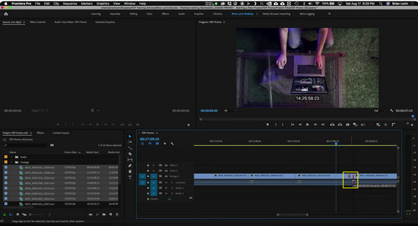 Adobe Premiere Pro cortar áudio