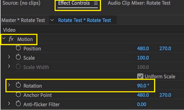 Adobe Premiere Pro 视频旋转器