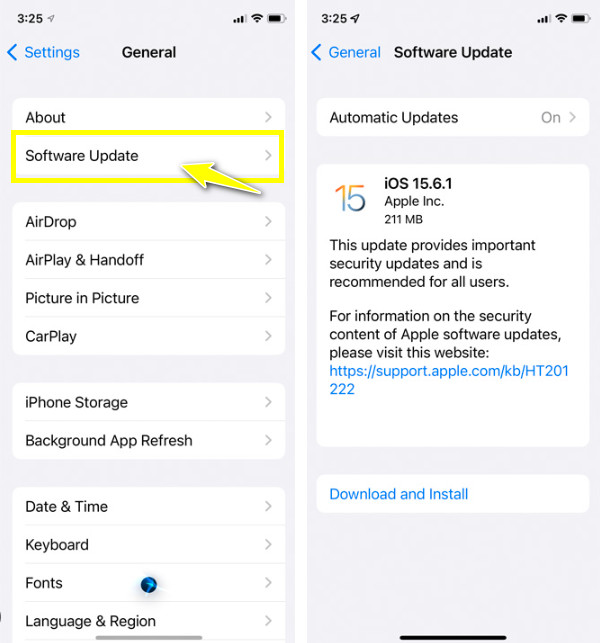 รับการอัปเดต iOS ล่าสุด