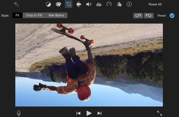 Rotateur vidéo iMovie