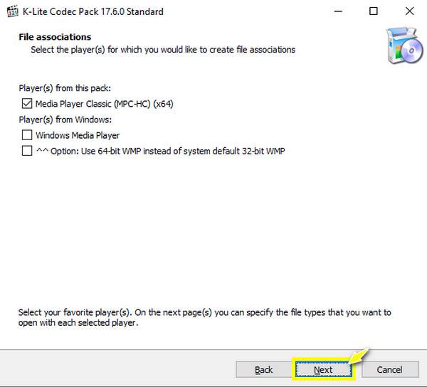 Installer k Lite Codec Pack