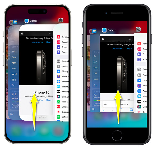 iOS アプリの強制終了