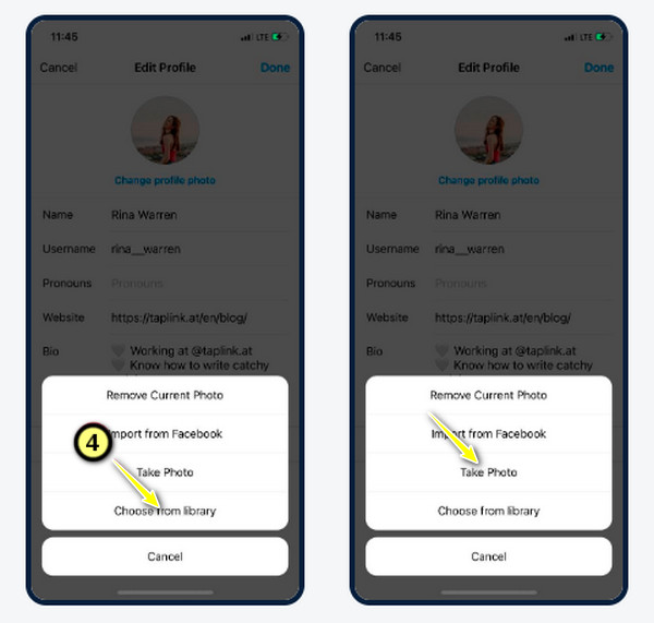 Opțiuni mobile pentru încărcarea profilului