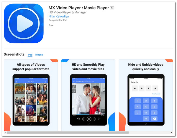 MX Video Player Interface