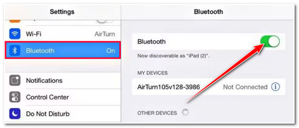 Turn OFF Bluetooth