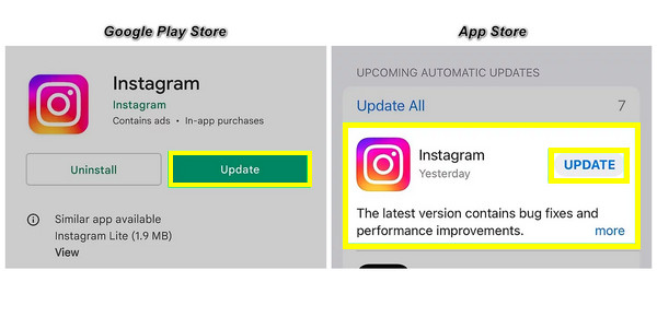 Update Instagram