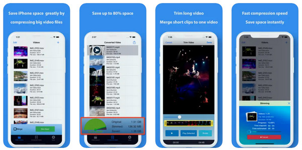 Application vidéo plus mince