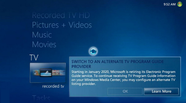 Windows Media Center Record TV Shows without a DVR