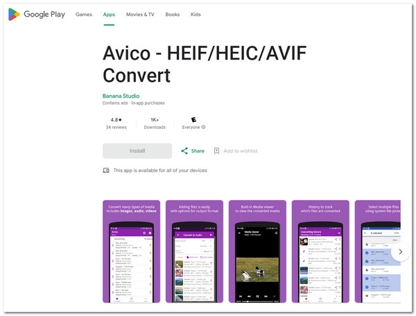 Avico HEIF u PNG