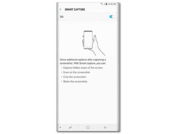 Samsung Ekran Görüntüsü Akıllı Yakalama