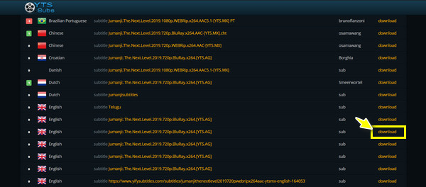 Preuzimanje web stranice Yify