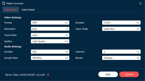 Videoexport