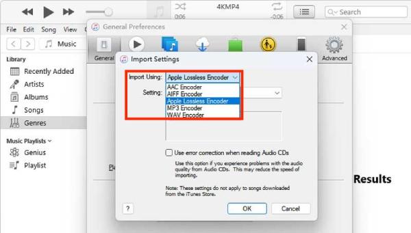 การเข้ารหัส iTunes แบบไม่สูญเสียของ Apple
