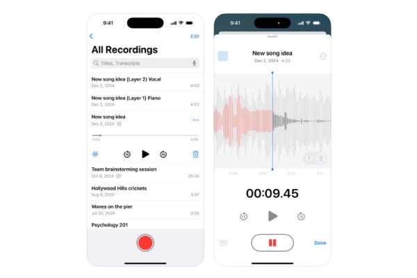 iPhone स्क्रीन बंद होने पर ऑडियो रिकॉर्ड करें