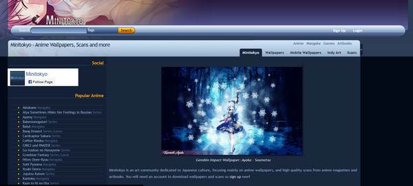 Anime Duvar Kağıdı İçin Minitokyo Siteleri