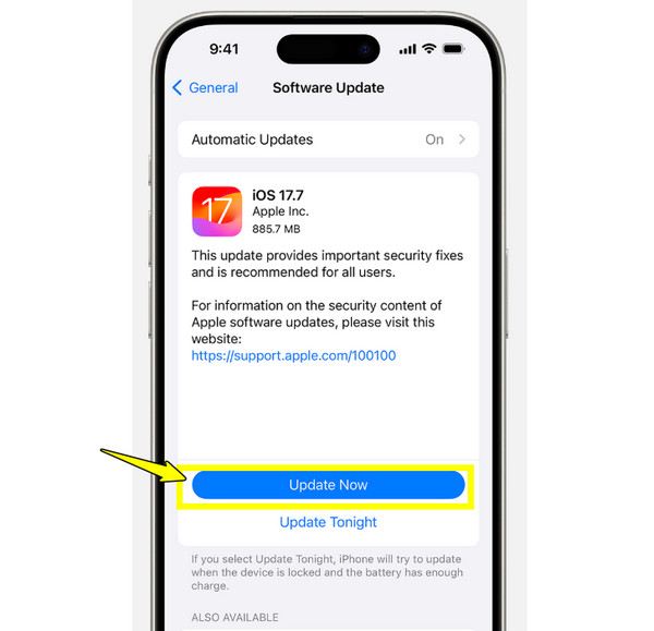 iOSバージョンのアップデート
