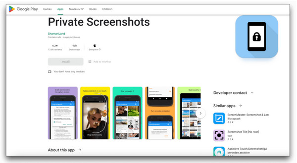 Use The Private Screenshot App