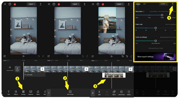 Capcut 画像オーバーレイの追加