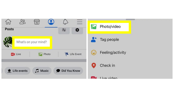 Facebook-innlegg om hva du tenker på