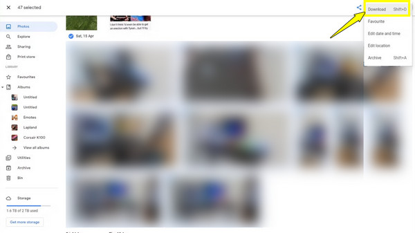 Google Photos 下載照片