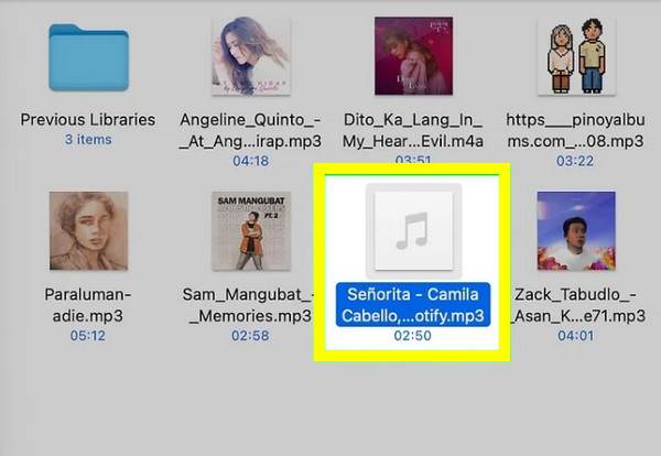Mac Välj musik att överföra