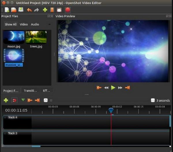 Openshot Linux 비디오 편집기