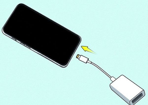 Adaptörü iPhone'un Portuna Takın