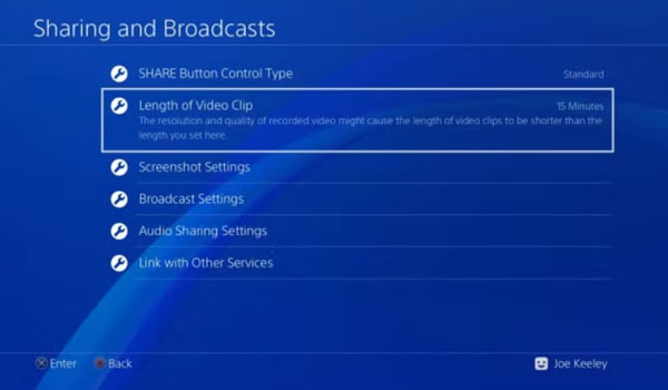Sharing And Broadcasts Ps4