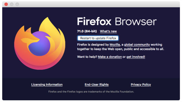 Atualizar o Firefox