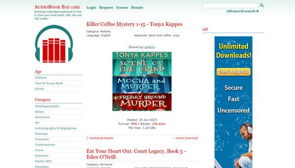 Audiobook Bay Torrenting-sider til lydbøger