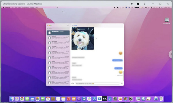 Chrome Remote View-meddelande i Windows