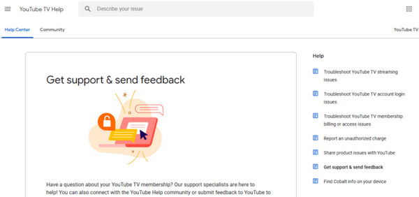 ติดต่อฝ่ายสนับสนุน Youtube Yv