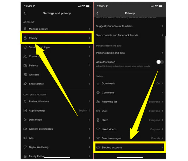 Vind geblokkeerde TikTok-accounts