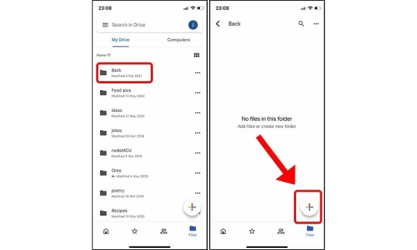 Google Drive sposta i dati su iPhone