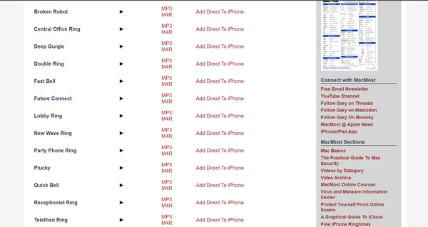 Macmost Free Tingtones For iPhone