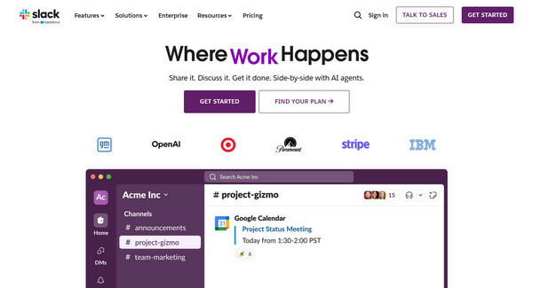 Slack 訊息應用程式