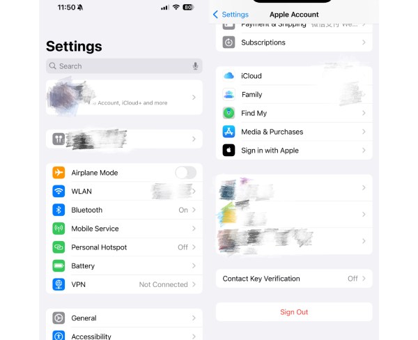 Bytt annen Apple-ID