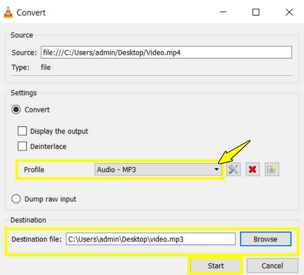 वीएलसी से Aifc को MP3 में बदलें