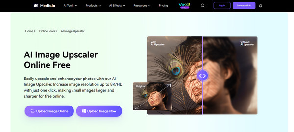 Media.io AI-oppskalering