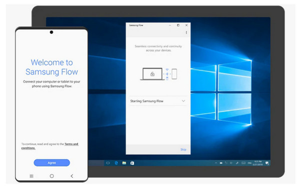 Samsung Flow Control Android folosind PC prin Bluetooth