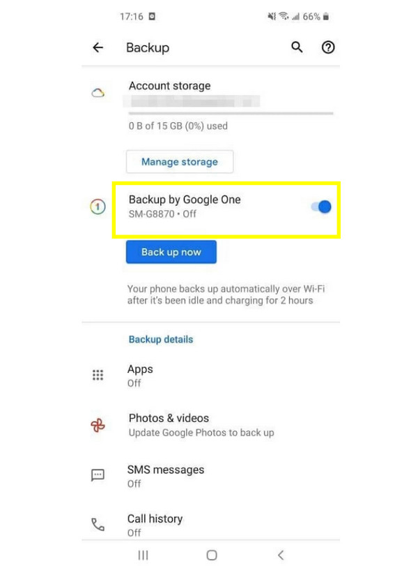 Google Backup Transfer-apps fra Android til Android