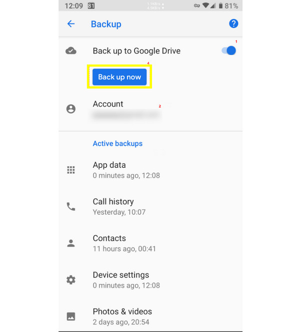 Sikkerhedskopiering og gendannelse af overførselsapps fra Android til Android