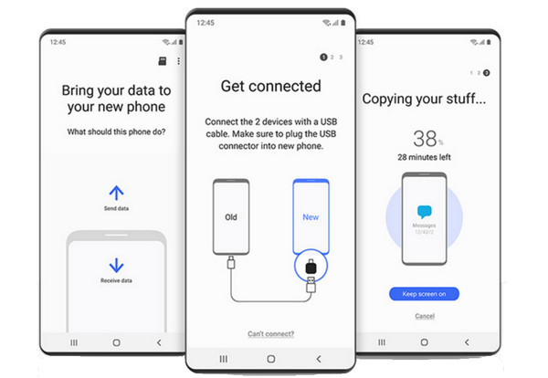 Transferencia inteligente de datos de Android a Android
