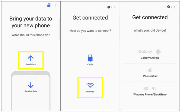 Bluetooth-overførsel af beskeder fra Samsung til Android
