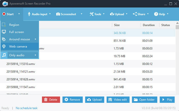 โปรแกรมบันทึกหน้าจอ Apowersoft Pro