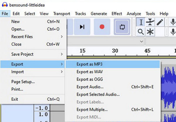 Exporter en MP3