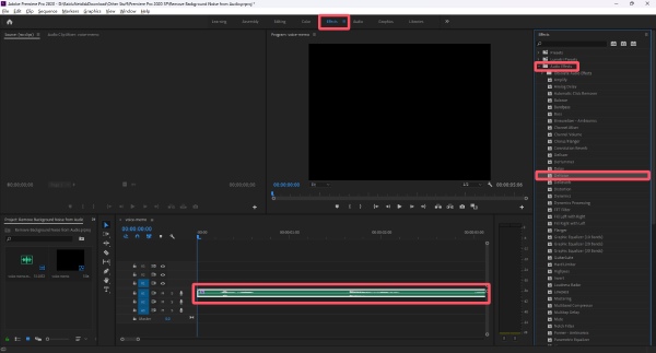 Použít odšumování PR
